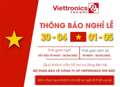 Thông báo nghỉ lễ 30/04 và 01/05 năm 2022