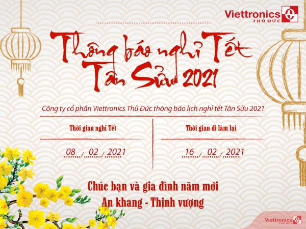 Thông báo lịch nghỉ tết Tân Sửu 2021