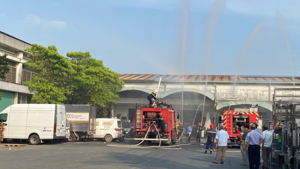 Viettronics Thủ Đức tổ chức diễn tập Ph&ograve;ng ch&aacute;y, Chữa ch&aacute;y v&agrave; Cứu nạn cứu hộ tại cơ sở năm 2025