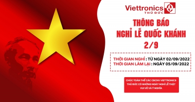 THÔNG BÁO LỊCH NGHỈ LỄ 02/09 NĂM 2022