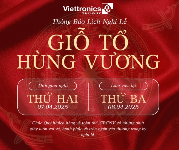 Thông báo về việc nghỉ lễ Giỗ tổ Hùng Vương năm 2025