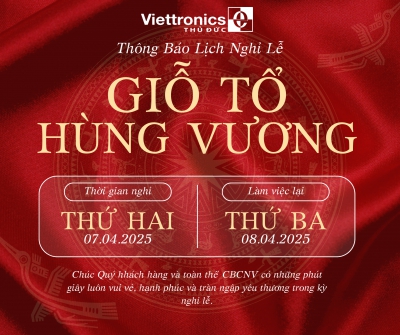 Thông báo về việc nghỉ lễ Giỗ tổ Hùng Vương năm 2025